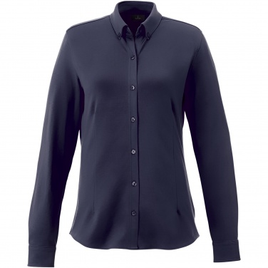 Logo trade promotional giveaways picture of: Bigelow long sleeve women's pique shirt
