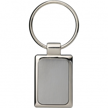Logo trade promotional products image of: Sergio rectangular metal keychain