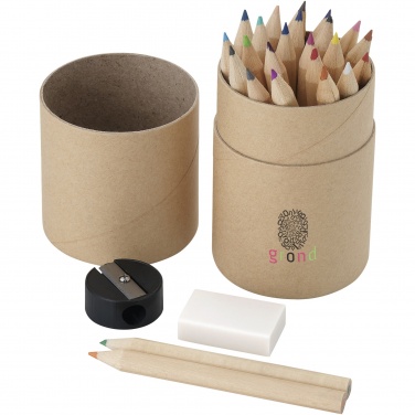 Logo trade promotional giveaways image of: Woodby 26-piece coloured pencil set
