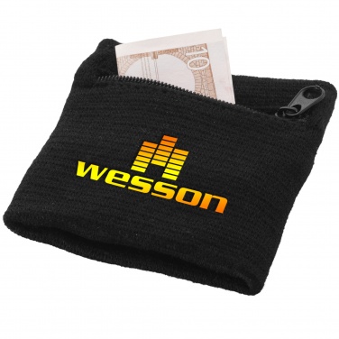 Logo trade advertising products image of: Brisky performance wristband with zippered pocket