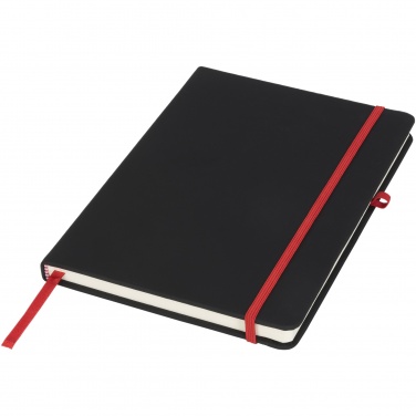 Logo trade promotional giveaways image of: Noir medium notebook