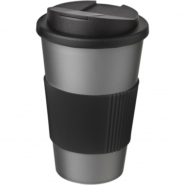 Logotrade business gifts photo of: Americano® 350 ml tumbler with grip & spill-proof lid