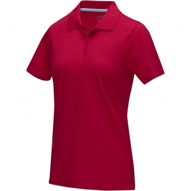 Logo trade promotional merchandise picture of: Graphite short sleeve women’s organic polo