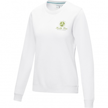 Logo trade promotional merchandise picture of: Jasper women’s organic recycled crewneck sweater