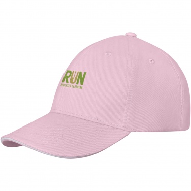 Logo trade promotional gifts image of: Darton 6 panel sandwich cap