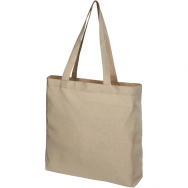 Logo trade promotional giveaways image of: Pheebs 210 g/m² recycled gusset tote bag 13L