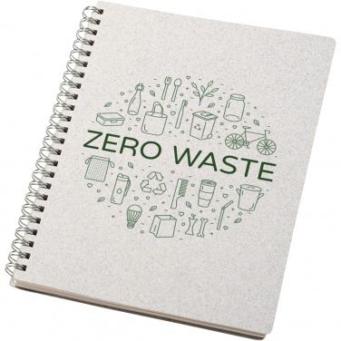 Logo trade advertising products picture of: Bianco A5 size wire-o notebook