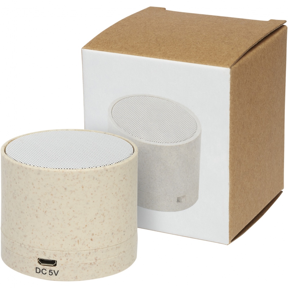 Logotrade business gifts photo of: Kikai wheat straw Bluetooth® speaker