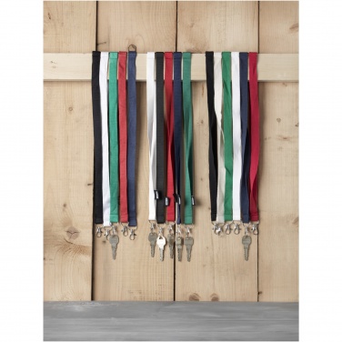 Logo trade promotional gift photo of: Tom recycled PET lanyard with breakaway closure