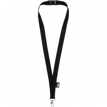 Logo trade corporate gift photo of: Tom recycled PET lanyard with breakaway closure