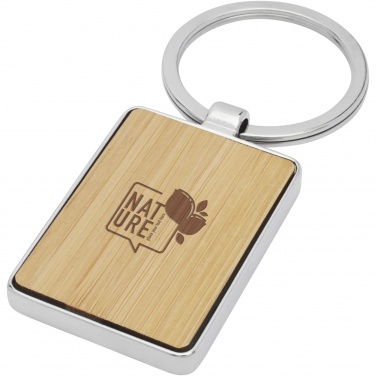 Logotrade promotional gift picture of: Neta bamboo rectangular keychain