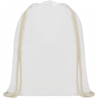 Logo trade advertising products image of: Oregon 140 g/m² cotton drawstring bag 5L