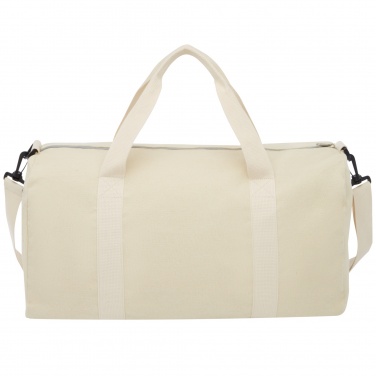 Logotrade advertising products photo of: Pheebs 450 g/m² recycled cotton and polyester duffel bag 24L