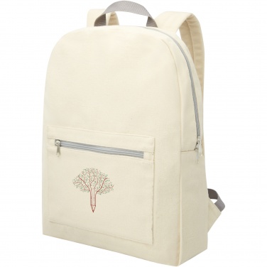Logo trade promotional product photo of: Pheebs 450 g/m² recycled cotton and polyester backpack 10L