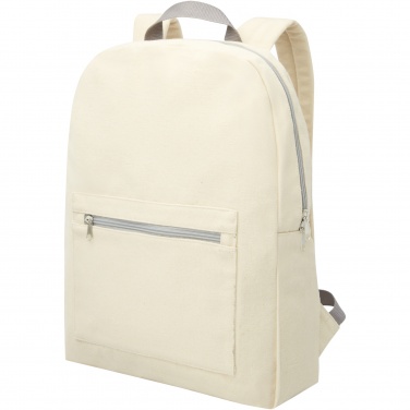 Logo trade corporate gifts image of: Pheebs 450 g/m² recycled cotton and polyester backpack 10L
