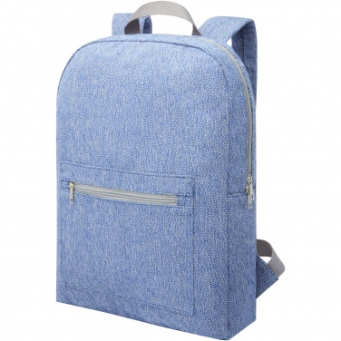 Logo trade promotional products image of: Pheebs 450 g/m² recycled cotton and polyester backpack 10L