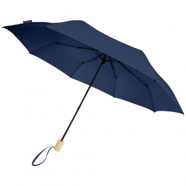 Logo trade promotional merchandise image of: Birgit 21'' foldable windproof recycled PET umbrella