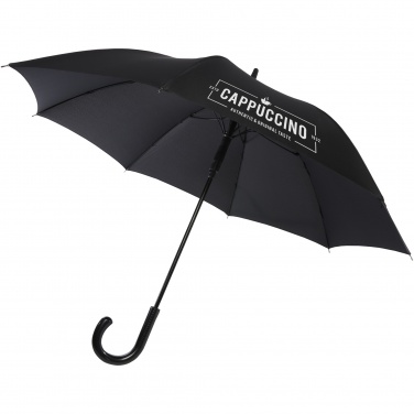 Logo trade promotional gifts image of: Fontana 23" auto open umbrella with carbon look and crooked handle