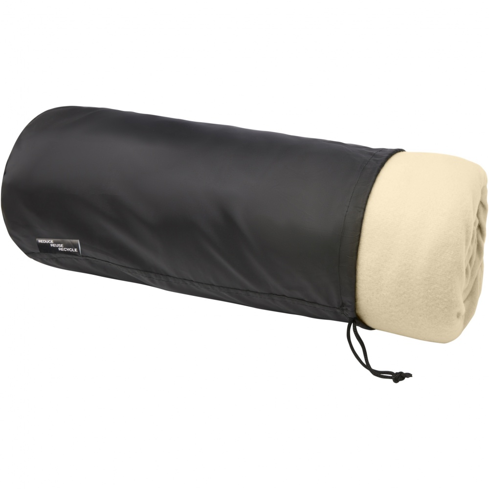 Logo trade promotional items picture of: Marigold GRS certified RPET polar fleece and sherpa blanket