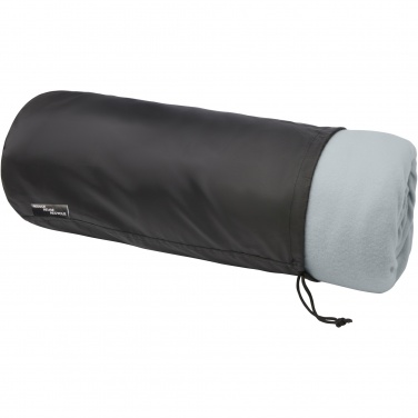 Logo trade promotional merchandise image of: Marigold GRS certified RPET polar fleece and sherpa blanket
