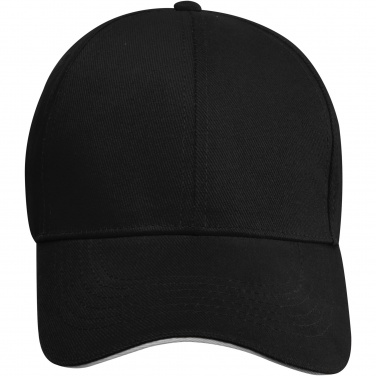 Logotrade promotional gift image of: Topaz 6 panel GRS recycled sandwich cap