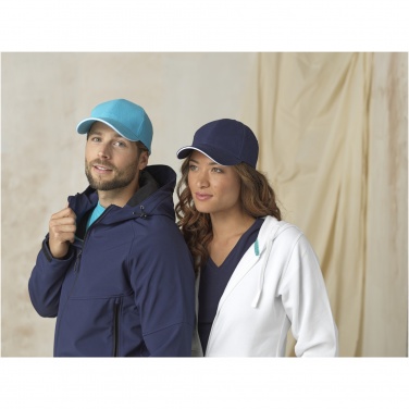 Logo trade promotional giveaway photo of: Topaz 6 panel GRS recycled sandwich cap