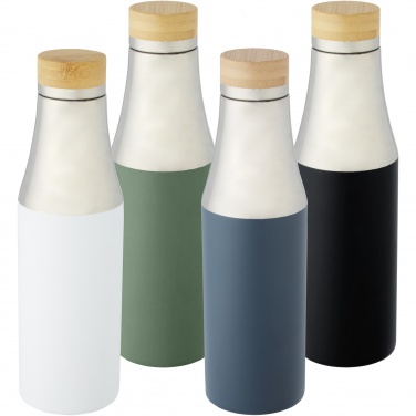 Logo trade promotional merchandise picture of: Hulan 540 ml copper vacuum insulated stainless steel bottle with bamboo lid