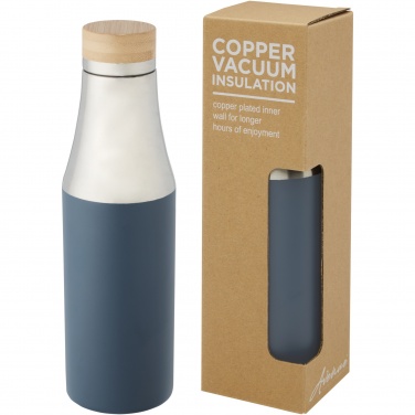 Logotrade promotional gifts photo of: Hulan 540 ml copper vacuum insulated stainless steel bottle with bamboo lid