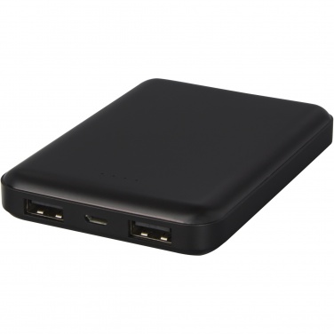Logo trade promotional products image of: Gleam 5000 mAh ultra slim light-up power bank
