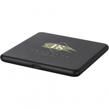 Logo trade promotional item photo of: Loop 10W recycled plastic wireless charging pad