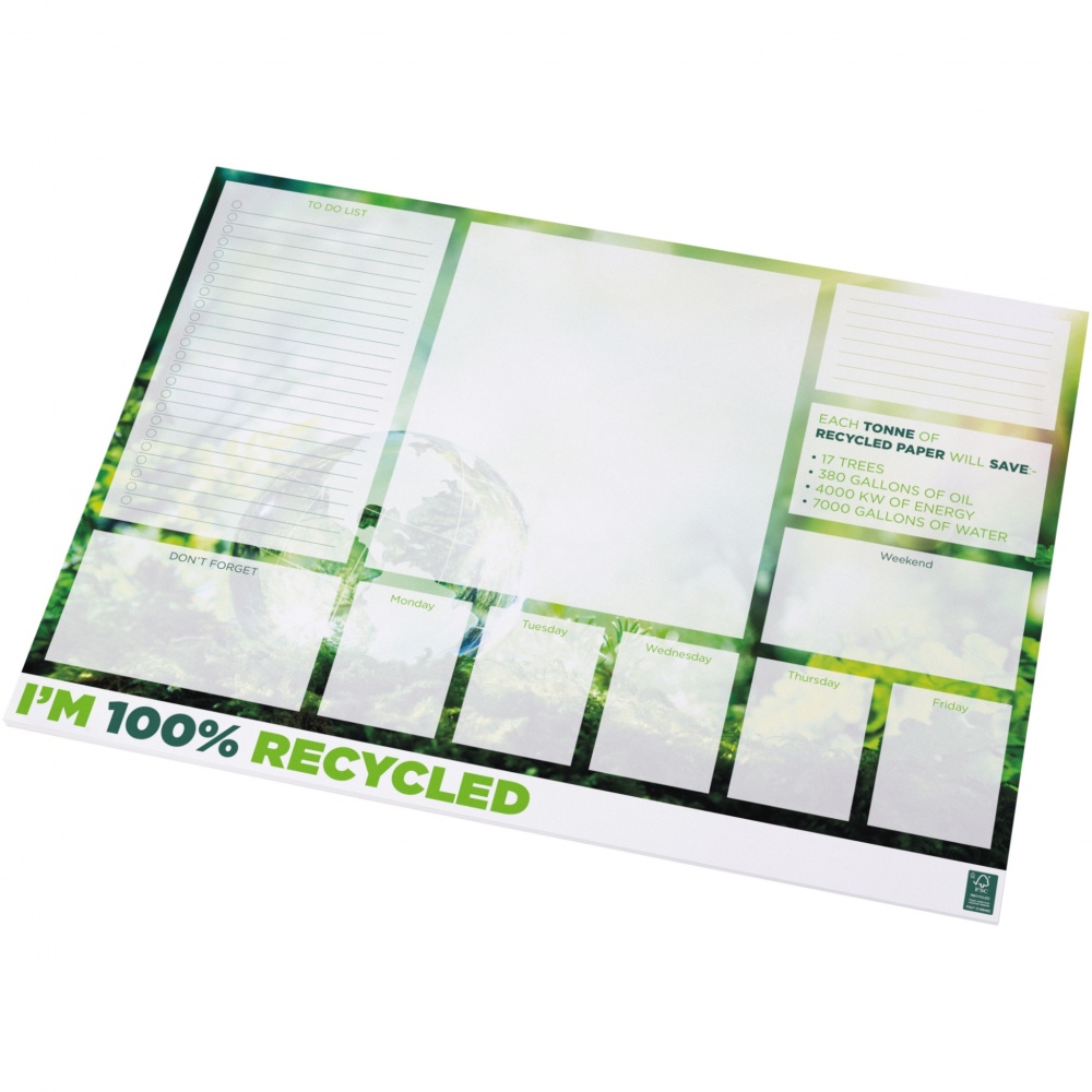 Logo trade promotional gifts image of: Desk-Mate® A2 recycled notepad