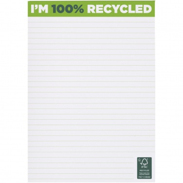 Logo trade promotional product photo of: Desk-Mate® A5 recycled notepad