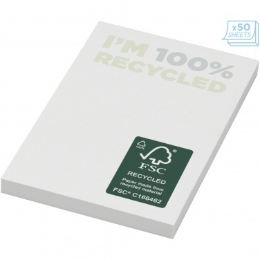 Logo trade promotional product photo of: Sticky-Mate® recycled sticky notes 50 x 75 mm