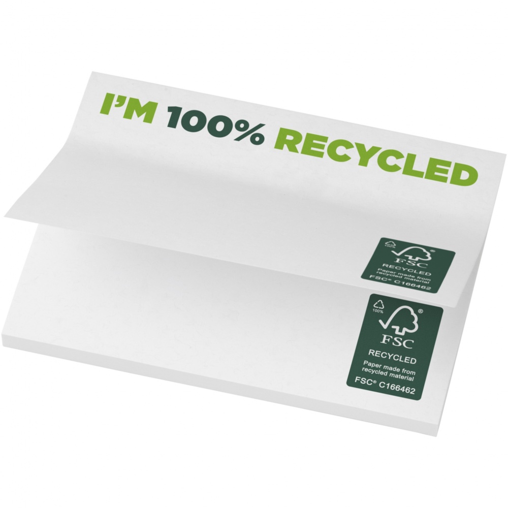 Logo trade promotional gifts picture of: Sticky-Mate® recycled sticky notes 100x75 mm