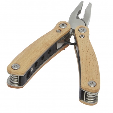 Logotrade promotional product picture of: Anderson 12-function medium wooden multi-tool