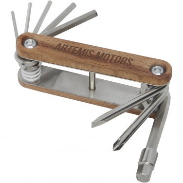 Logo trade promotional products picture of: Fixie 8-function wooden bicycle multi-tool