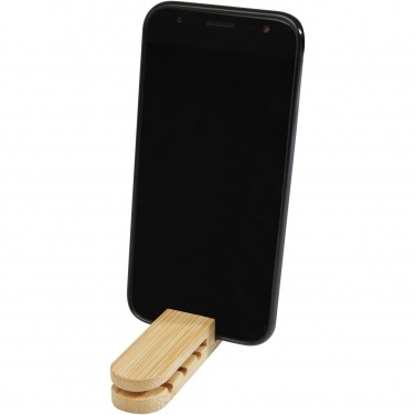 Logo trade promotional merchandise image of: Edulis bamboo cable manager 