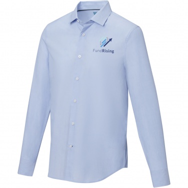 Logo trade advertising products image of: Cuprite long sleeve men's organic shirt