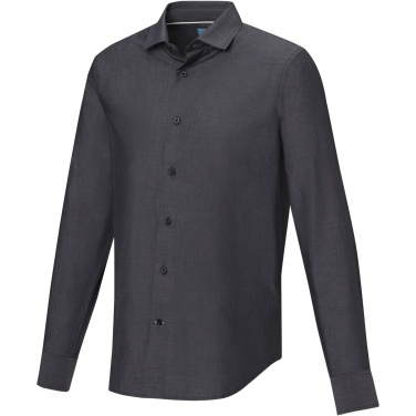 Logo trade promotional items image of: Cuprite long sleeve men's organic shirt