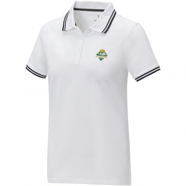 Logotrade promotional item picture of: Amarago short sleeve women's tipping polo