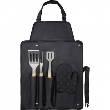 Logotrade advertising products photo of: Gril 3-piece BBQ tools set and glove 