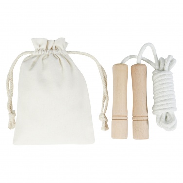 Logotrade corporate gifts photo of: Denise wooden skipping rope in cotton pouch