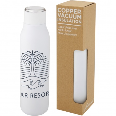 Logo trade promotional giveaways image of: Marka 600 ml copper vacuum insulated bottle with metal loop