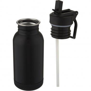 Logotrade promotional gift picture of: Lina 400 ml stainless steel sport bottle with straw and loop