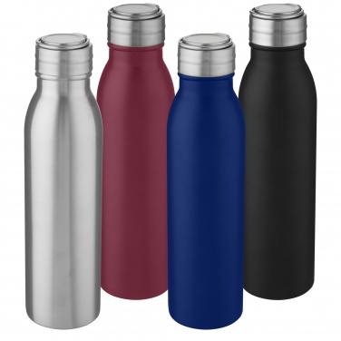 Logo trade promotional merchandise image of: Harper 700 ml stainless steel water bottle with metal loop