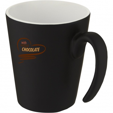 Logo trade business gift photo of: Oli 360 ml ceramic mug with handle