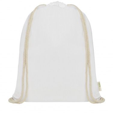 Logotrade promotional product picture of: Orissa 140 g/m² organic cotton drawstring bag 5L