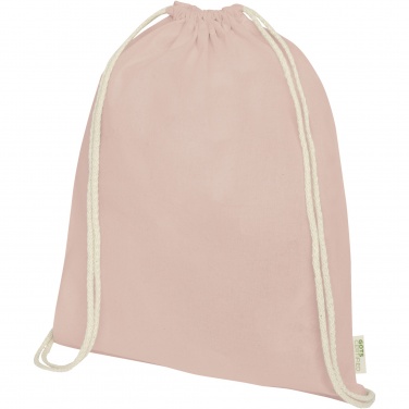 Logo trade promotional items image of: Orissa 140 g/m² organic cotton drawstring bag 5L