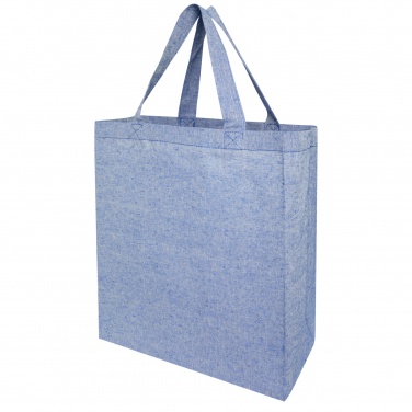 Logo trade promotional giveaway photo of: Pheebs 150 g/m² recycled gusset tote bag 13L