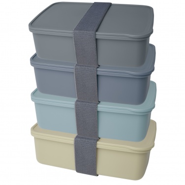 Logo trade promotional merchandise image of: Dovi recycled plastic lunch box